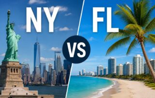 Florida vs New York retirement tax comparison for retirees